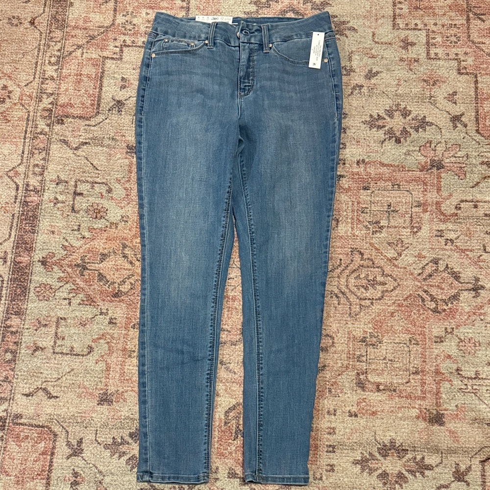 NWT Seven 7 Tummy Less Skinny Oxford Classic Blue Women's Jeans